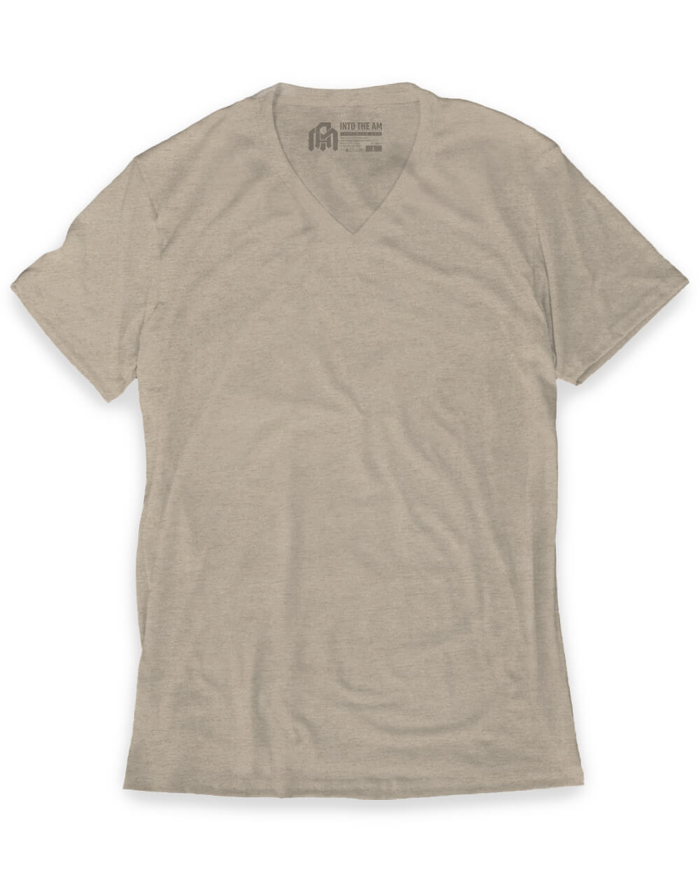 V-Neck Tee Cotton Black T-shirt for Men