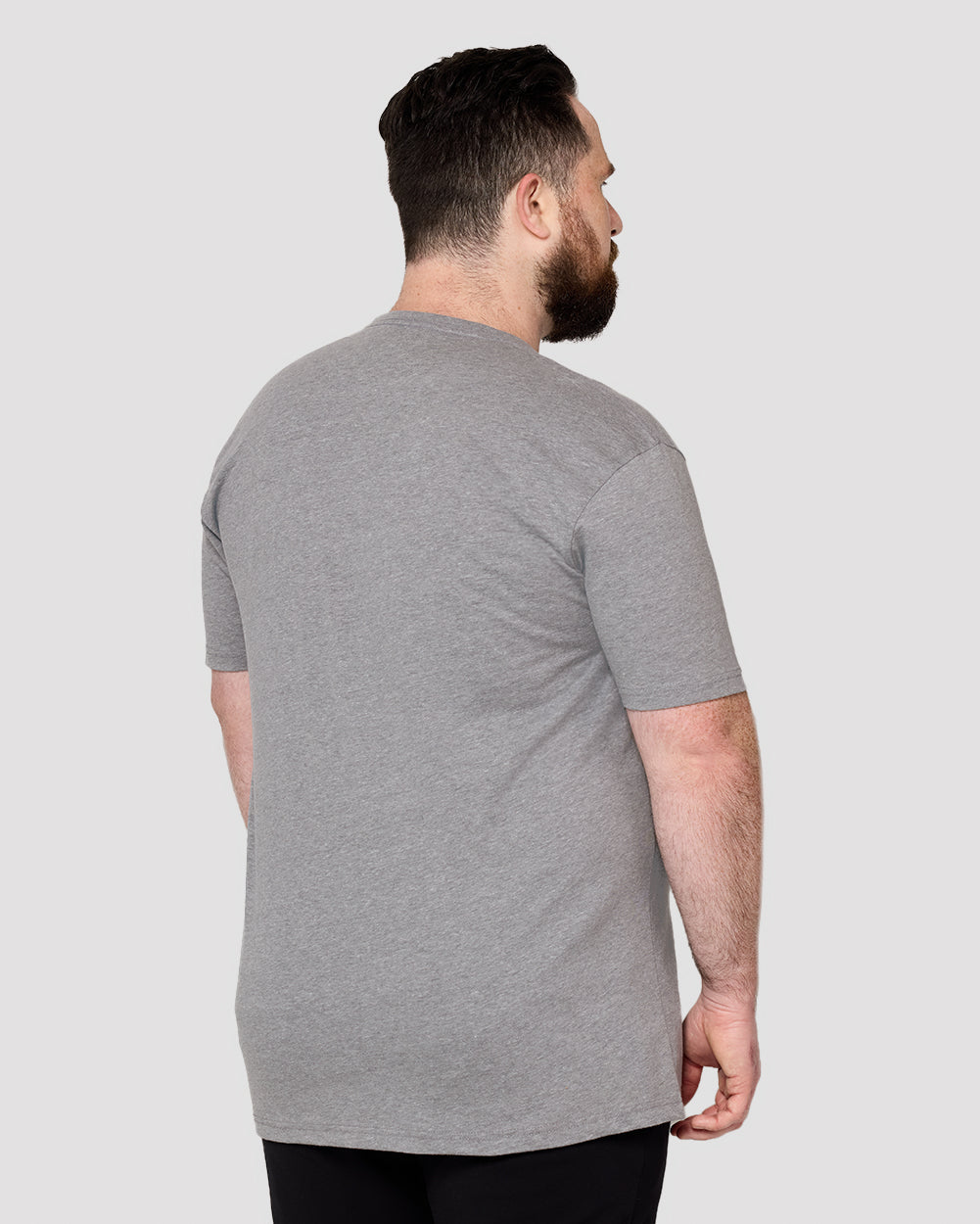 Basic Pure Color Cotton T-shirt Tee for Men