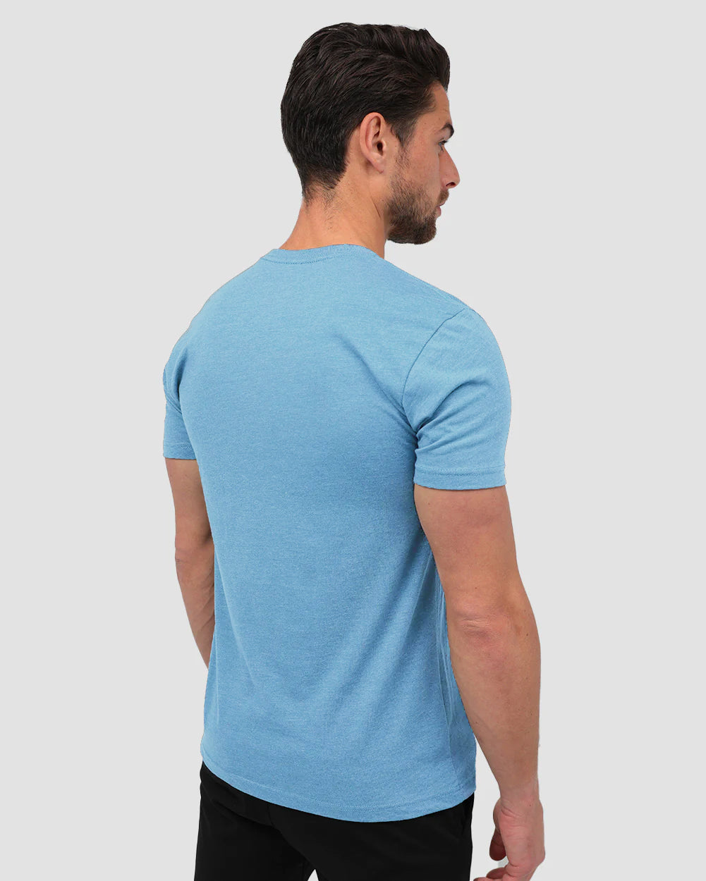Basic Pure Color Cotton T-shirt Tee for Men