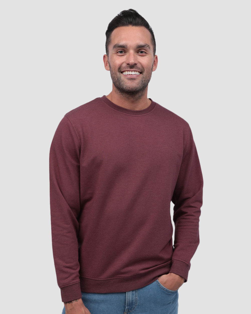 Crewneck Sweatshirt Green Shirt for Men