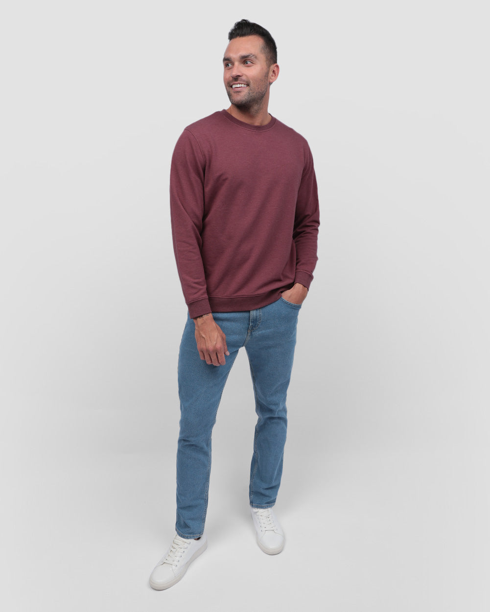 Crewneck Sweatshirt Green Shirt for Men