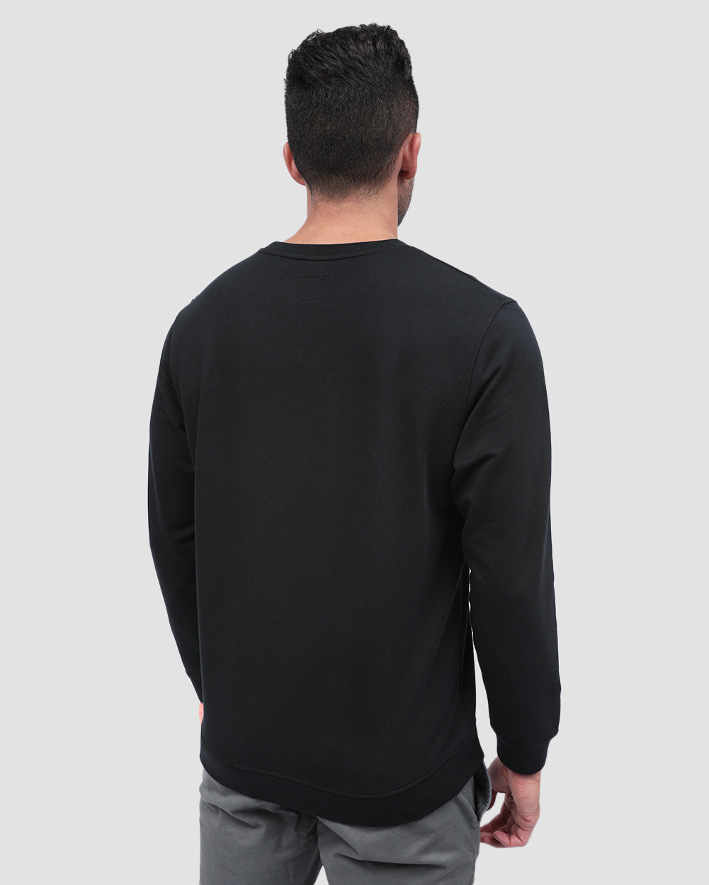 Mens Crewneck Sweatshirt Classic Fit Fleece Pullover Casual Long Sleeve Shirt