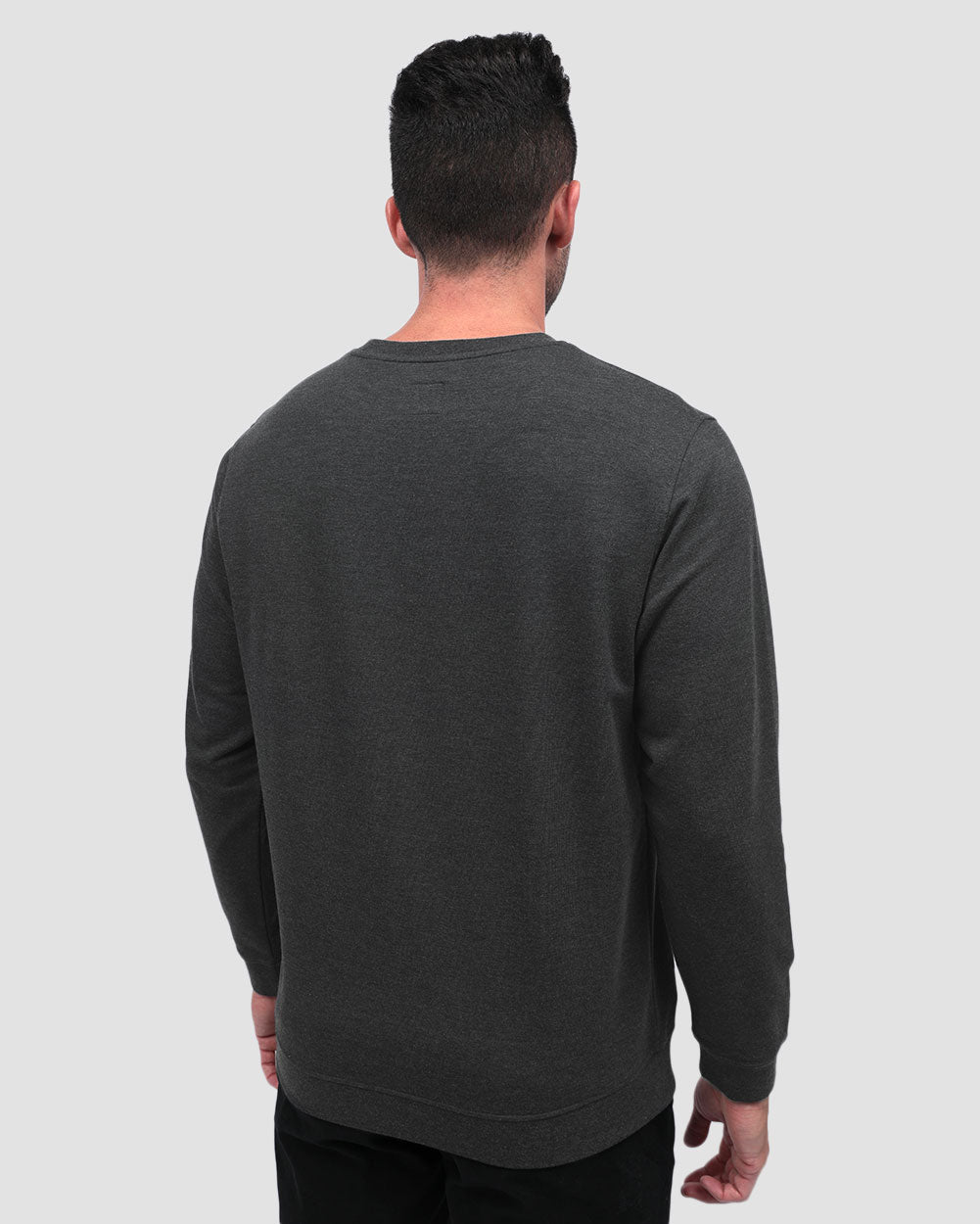Mens Crewneck Sweatshirt Classic Fit Fleece Pullover Casual Long Sleeve Shirt