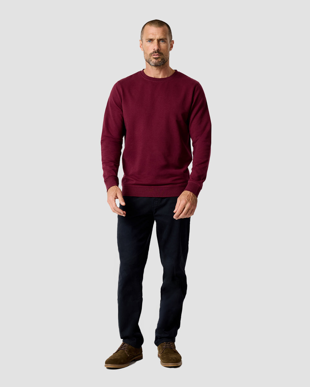 Crewneck Sweatshirt Green Shirt for Men