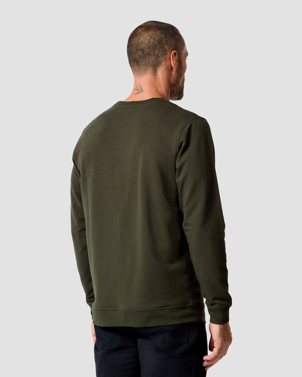 Crewneck Sweatshirt Green Shirt for Men
