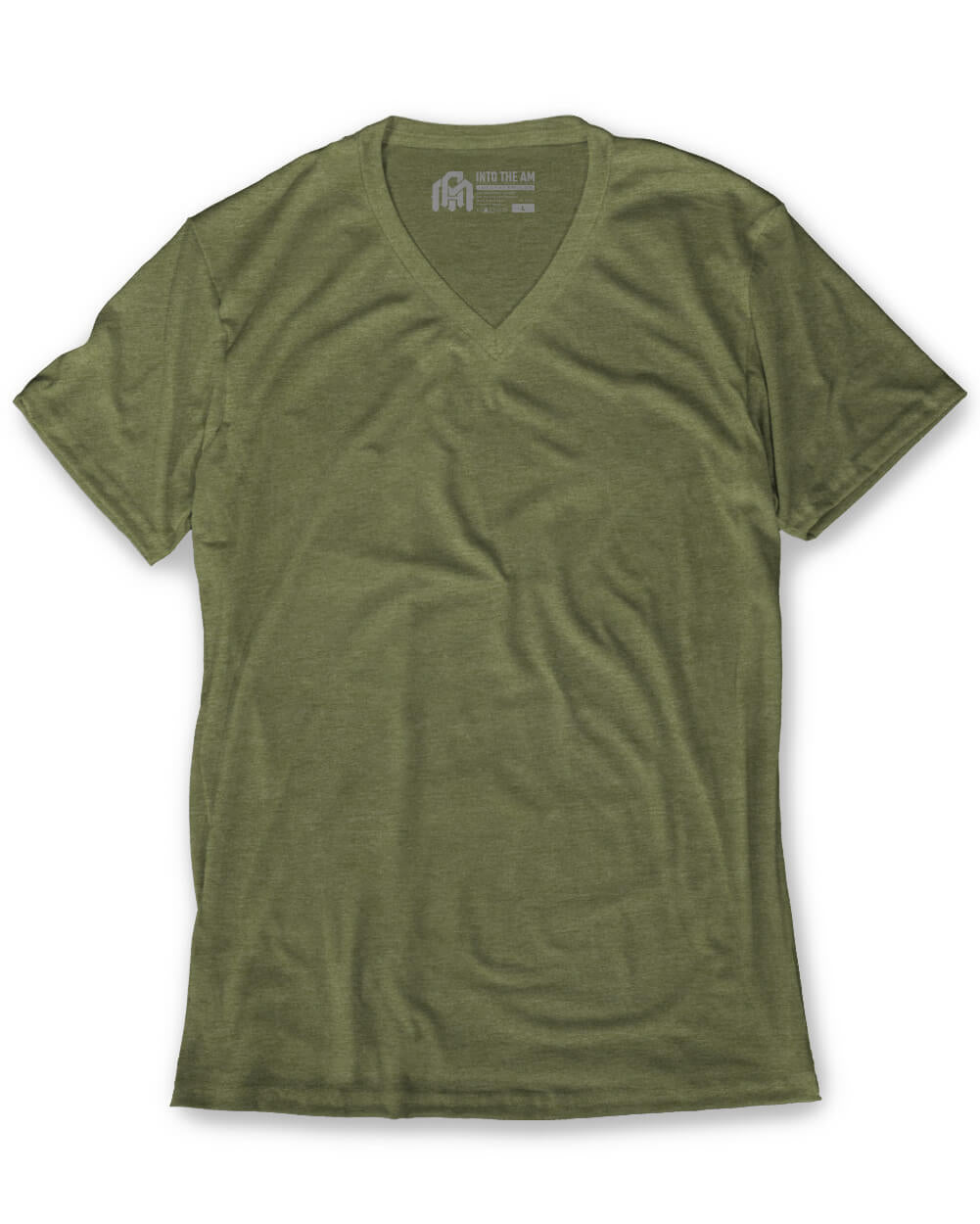 V-Neck Tee Cotton Black T-shirt for Men