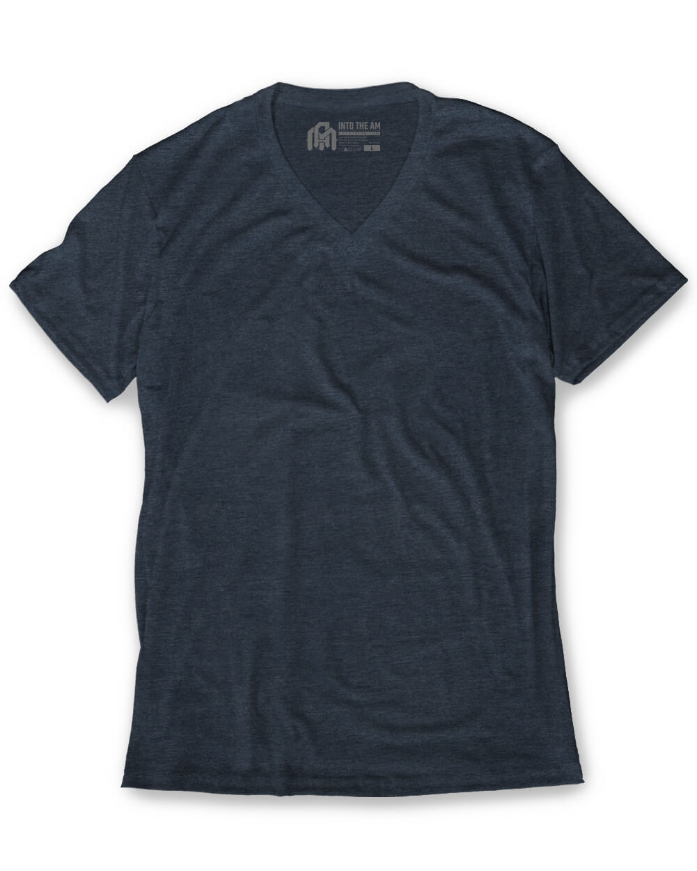 V-Neck Tee Cotton Black T-shirt for Men