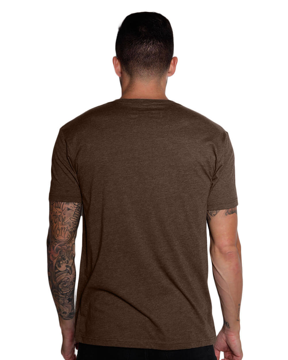 V-Neck Tee Cotton Black T-shirt for Men