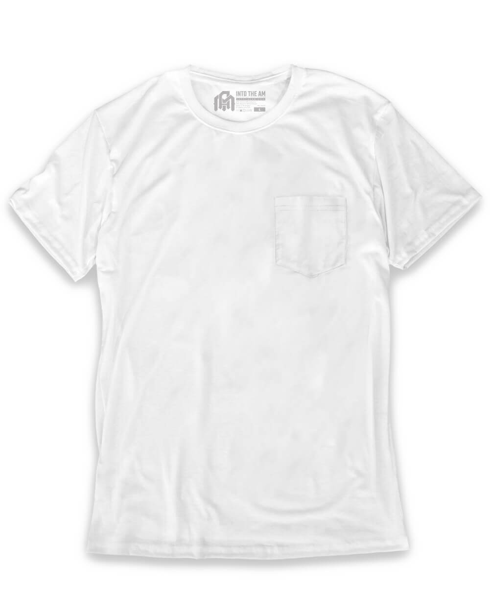 Mens Pocket T Shirt Classic Solid Color Casual Tee