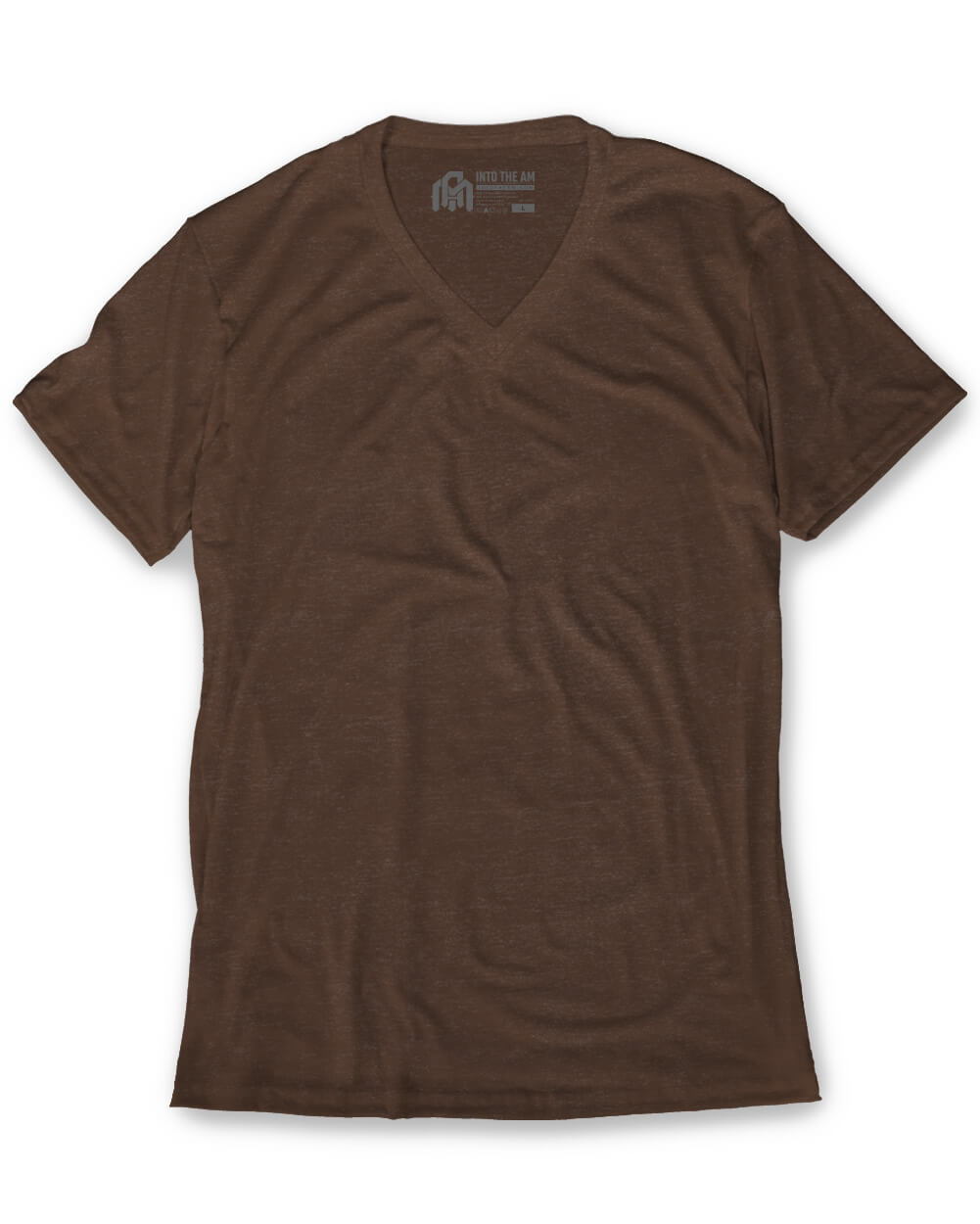 V-Neck Tee Cotton Black T-shirt for Men