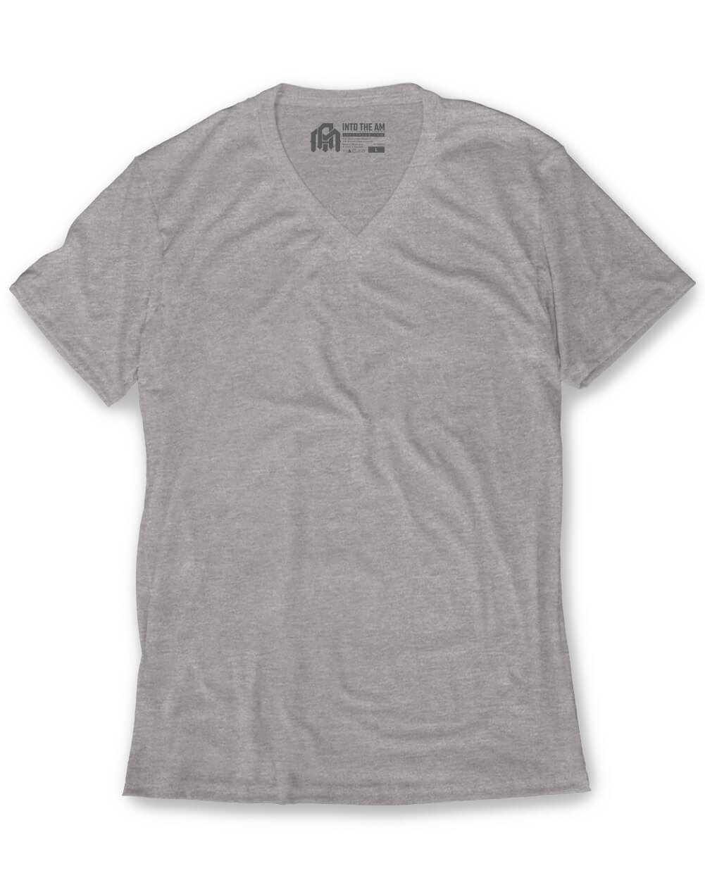 V-Neck Tee Cotton Black T-shirt for Men