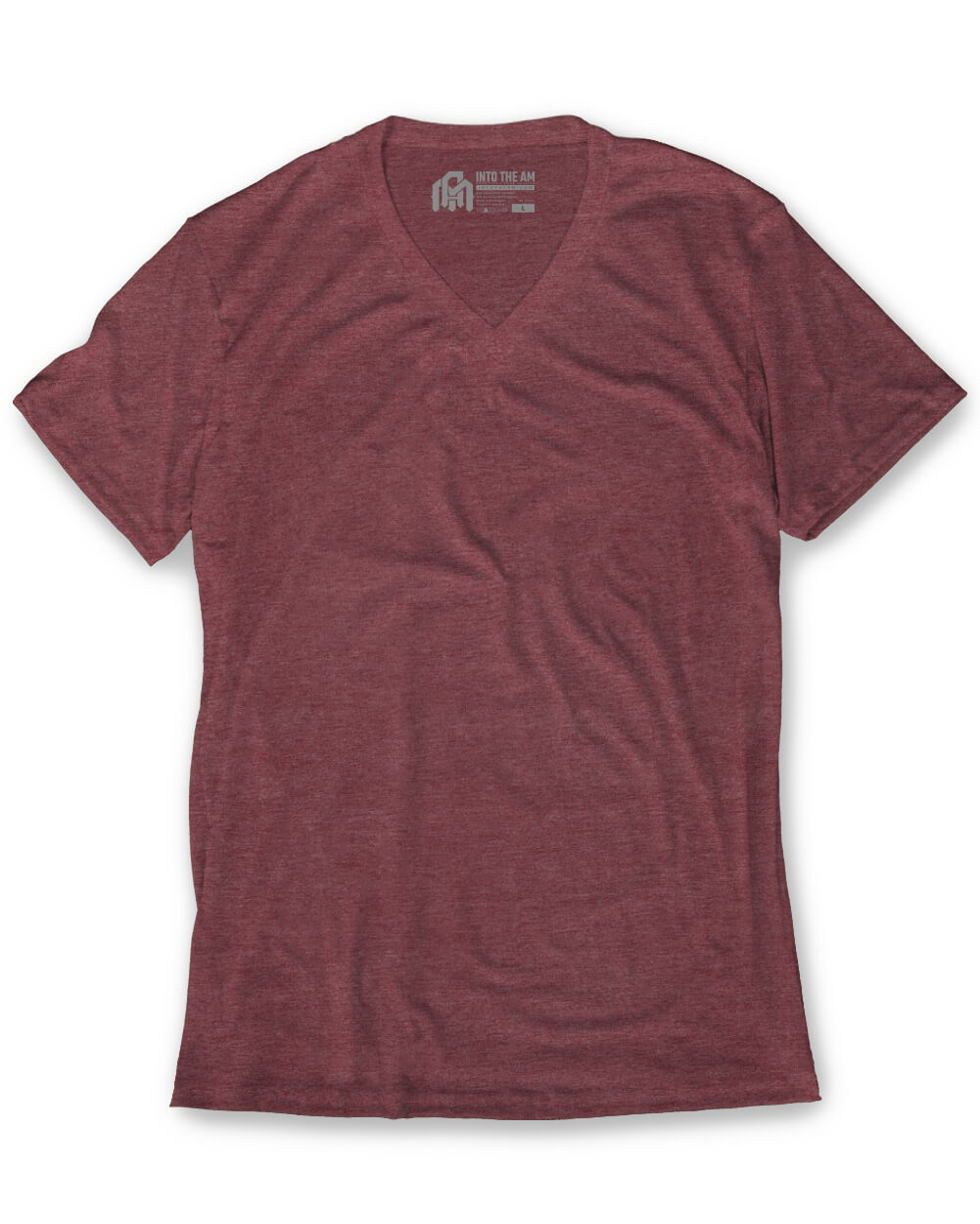V-Neck Tee Cotton Black T-shirt for Men