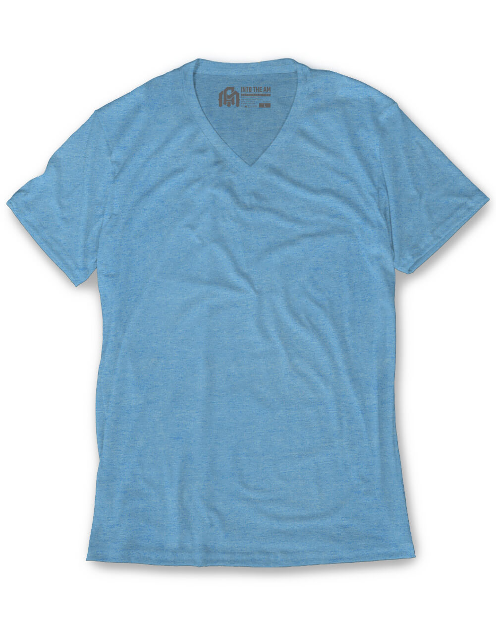 V-Neck Tee Cotton Black T-shirt for Men