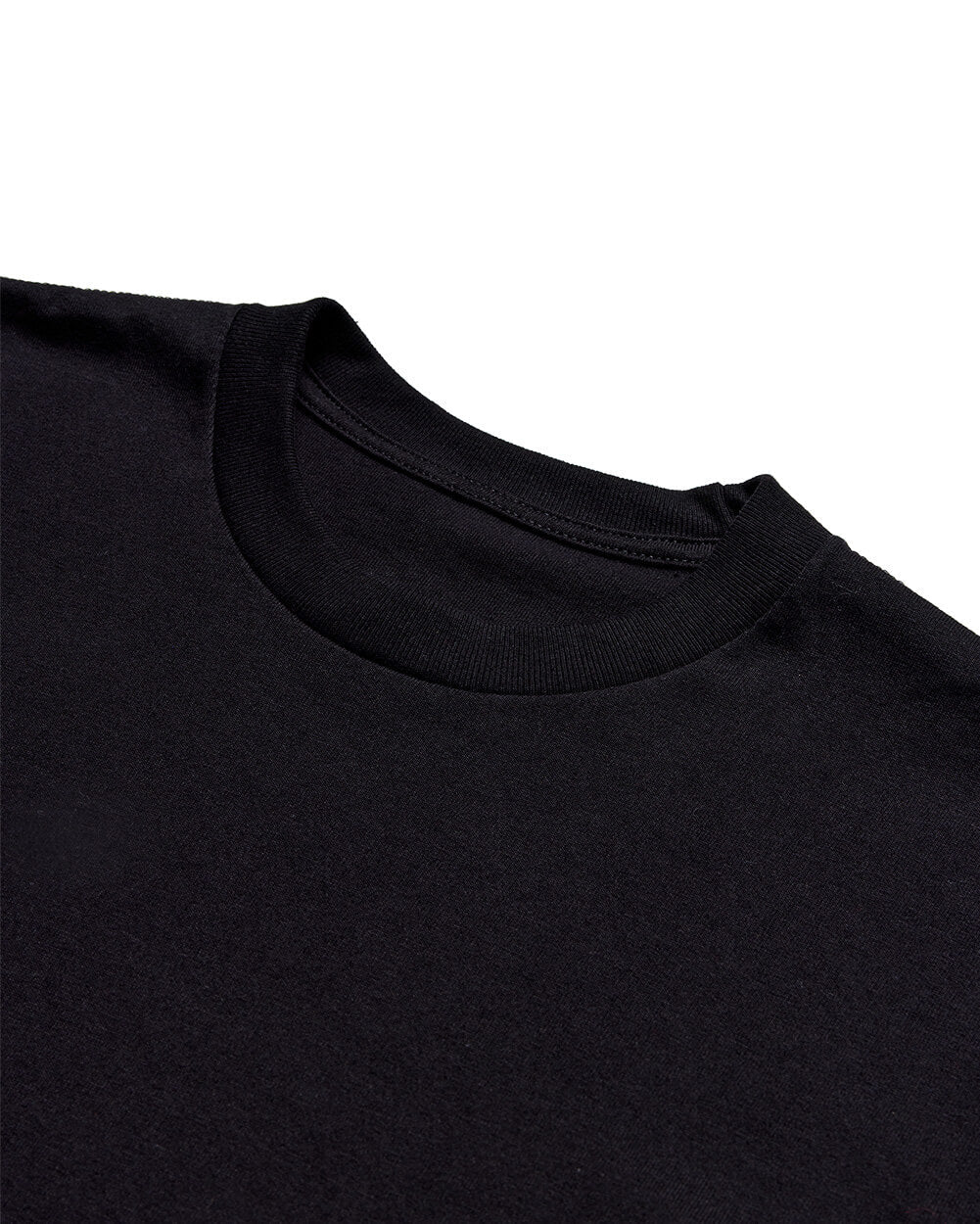 Minimalist Mens T Shirt Classic Fit Solid Color Daily Wear Black