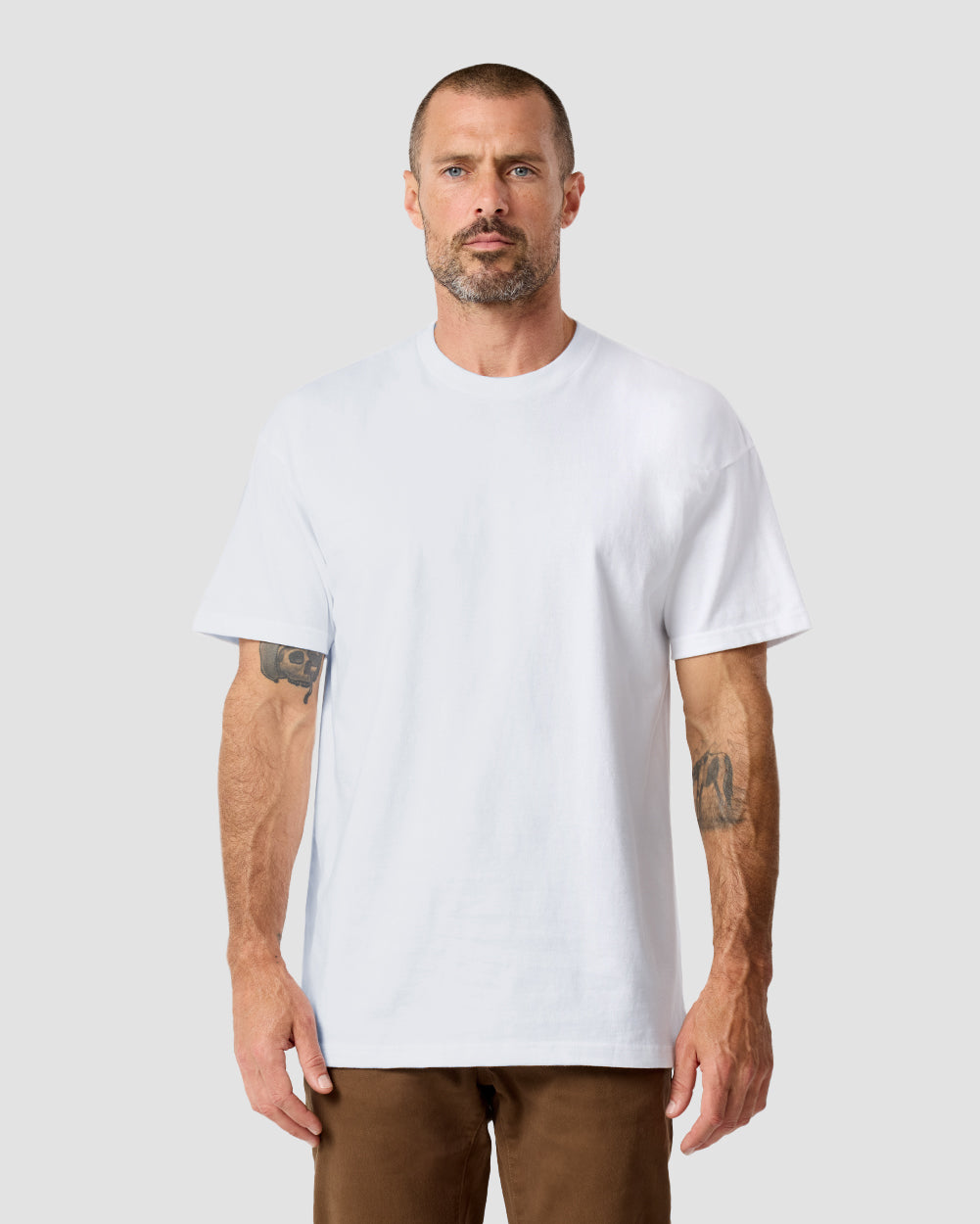 Minimalist Mens T Shirt Classic Fit Solid Color Daily Wear Black