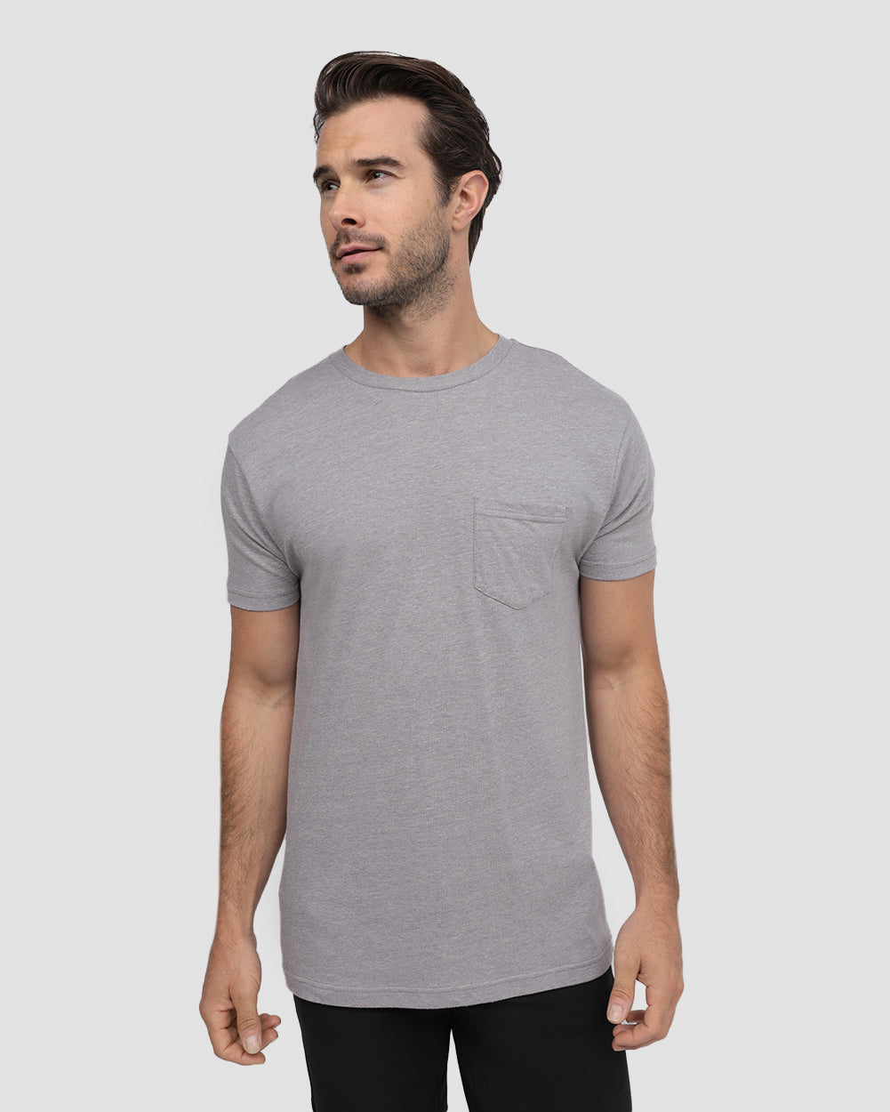 Mens Pocket T Shirt Classic Solid Color Casual Tee