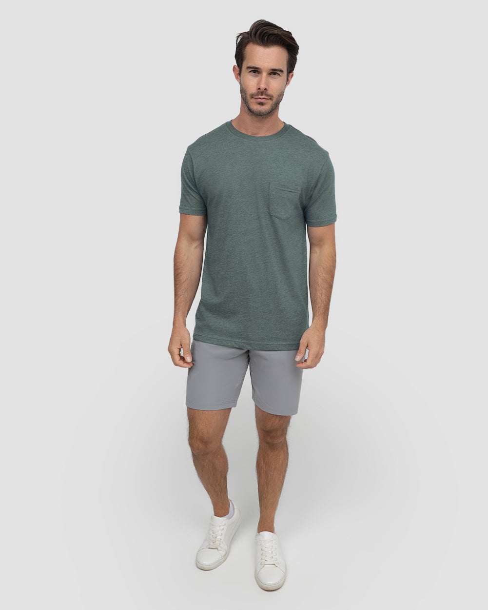 Mens Pocket T Shirt Classic Solid Color Casual Tee