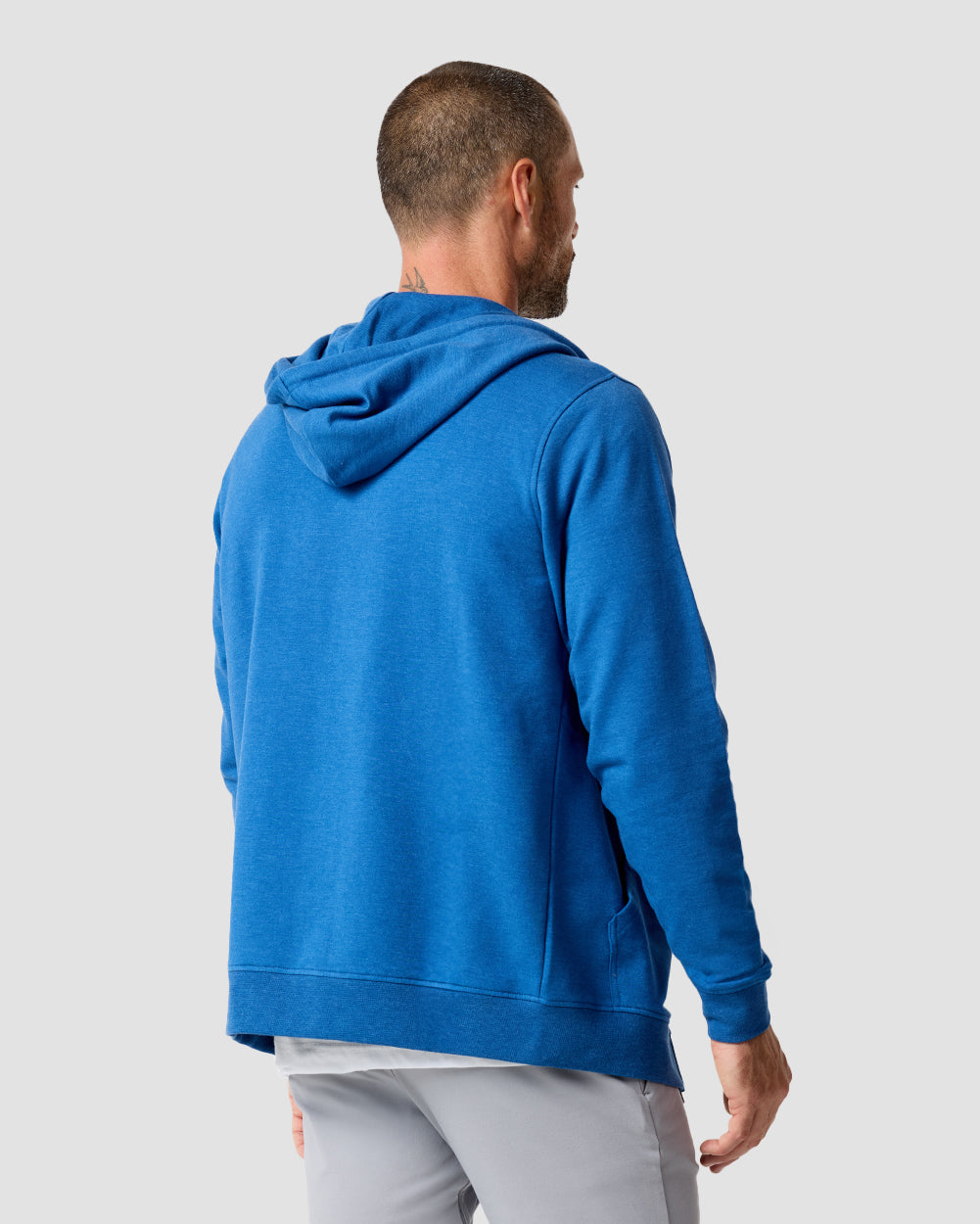 Mens Zip Up Hoodie Casual Fleece Jacket with Front Pockets Long Sleeve Sweatshirt