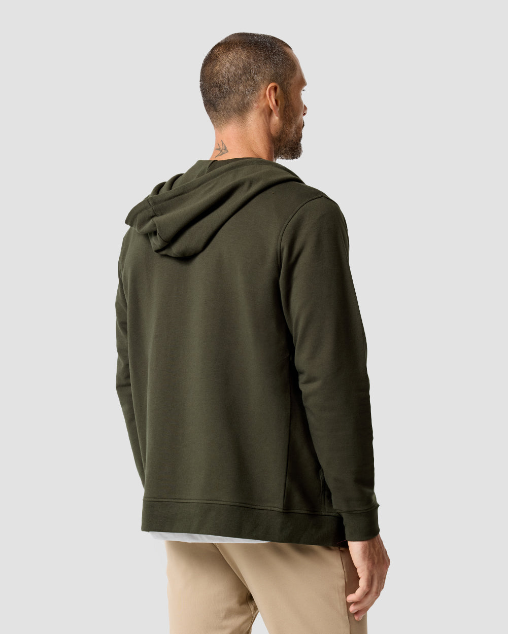 Mens Zip Up Hoodie Casual Fleece Jacket with Front Pockets Long Sleeve Sweatshirt