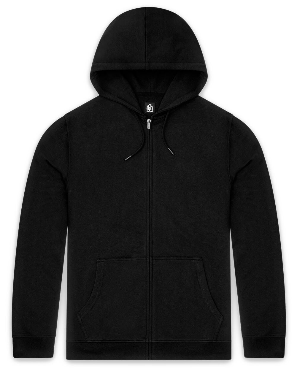 Mens Zip Up Hoodie Casual Fleece Jacket with Front Pockets Long Sleeve Sweatshirt