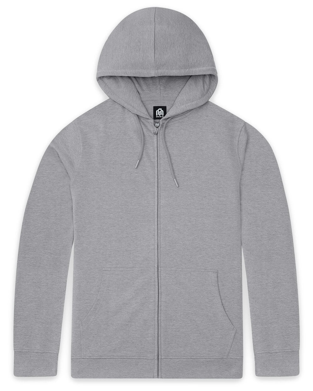 Mens Zip Up Hoodie Casual Fleece Jacket with Front Pockets Long Sleeve Sweatshirt