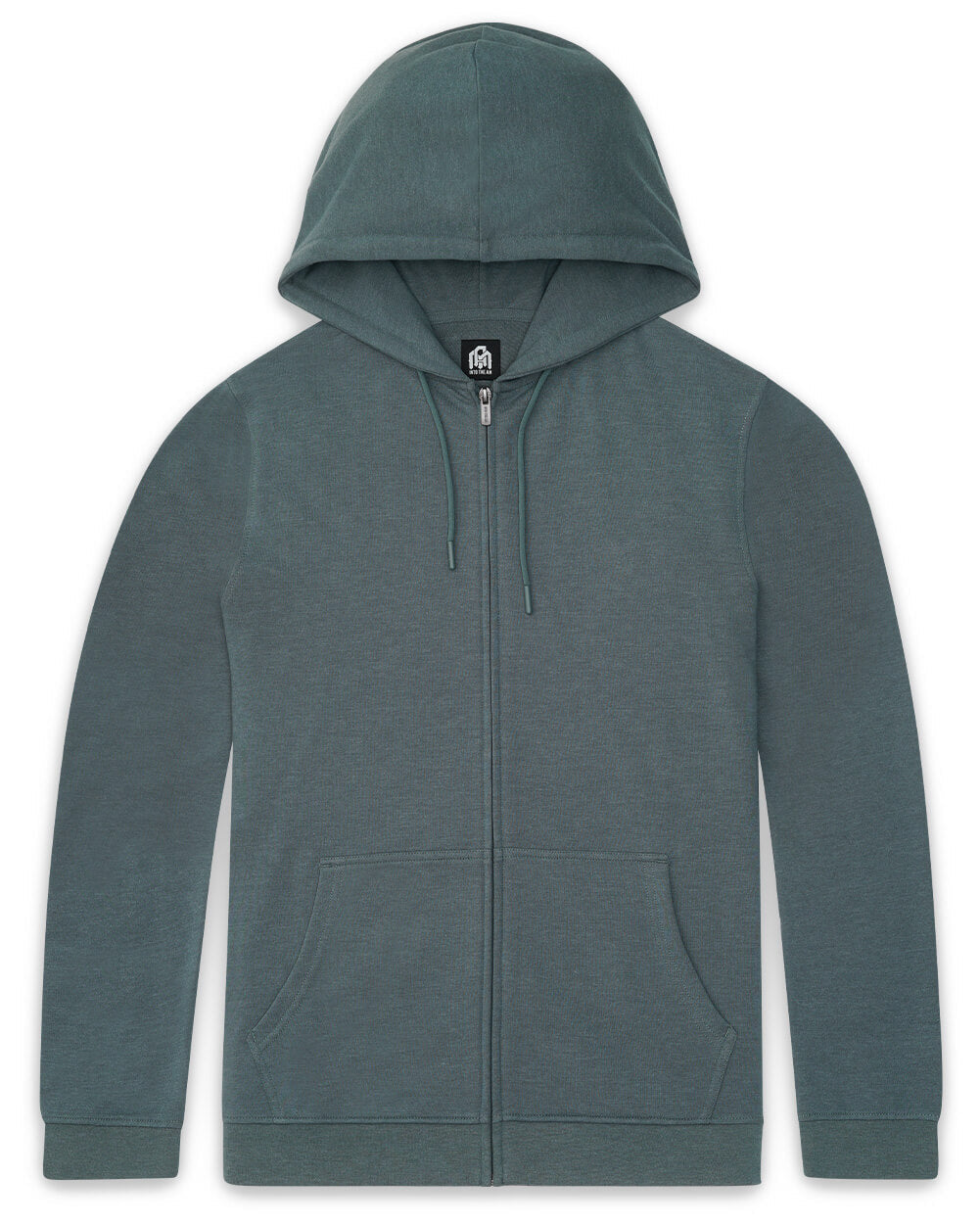 Mens Zip Up Hoodie Casual Fleece Jacket with Front Pockets Long Sleeve Sweatshirt