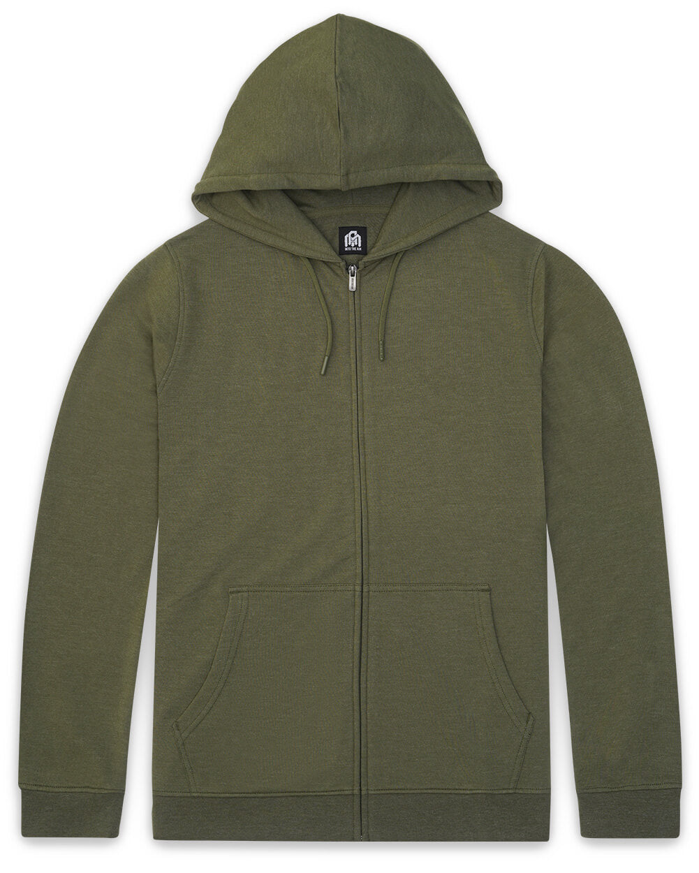 Mens Zip Up Hoodie Casual Fleece Jacket with Front Pockets Long Sleeve Sweatshirt