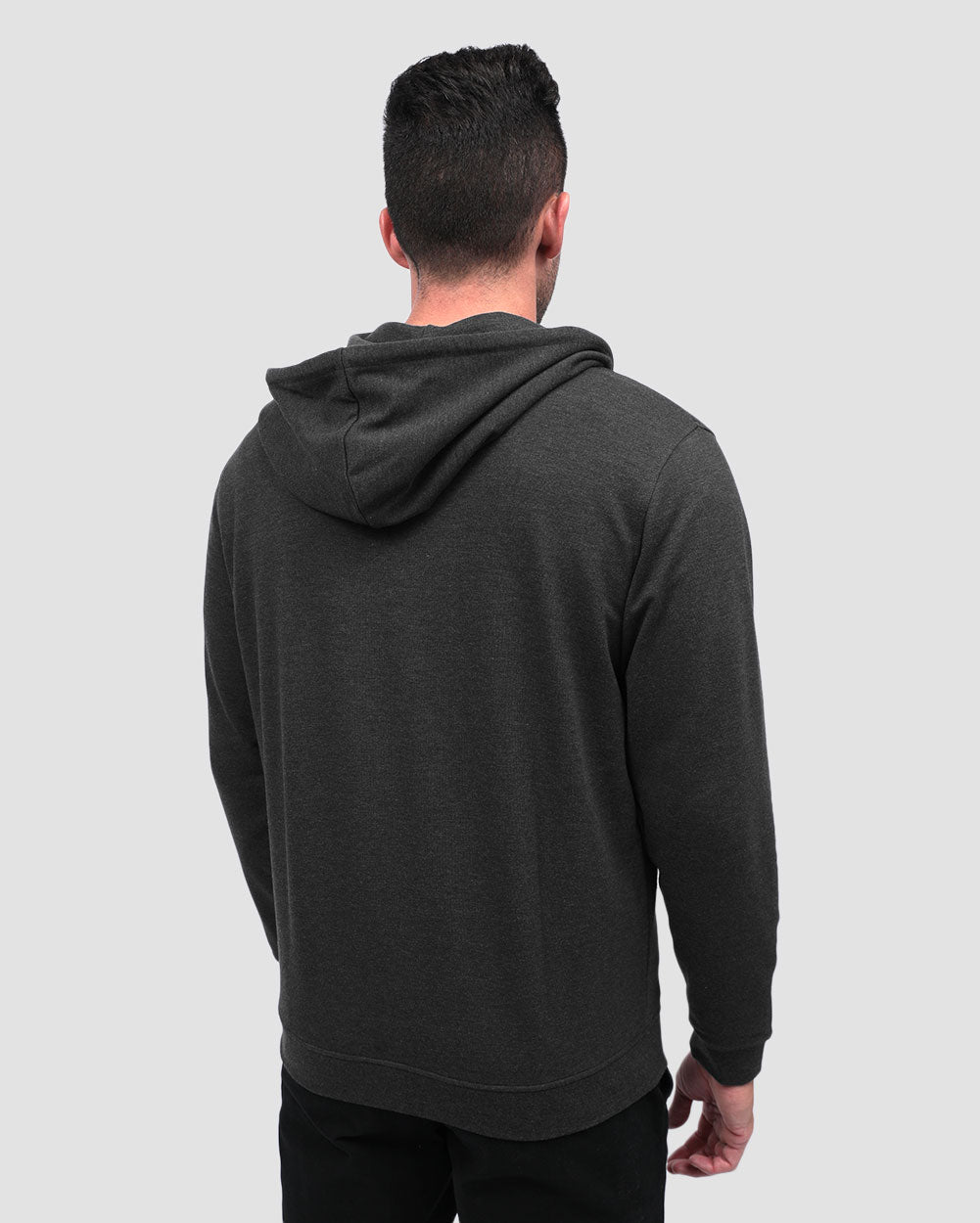 Mens Zip Up Hoodie Casual Fleece Jacket with Front Pockets Long Sleeve Sweatshirt