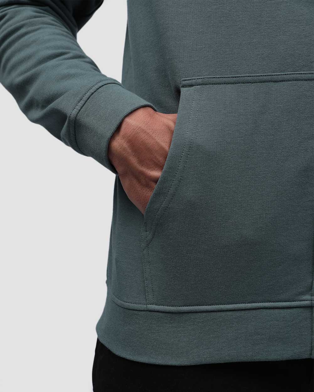 Mens Zip Up Hoodie Casual Fleece Jacket with Front Pockets Long Sleeve Sweatshirt