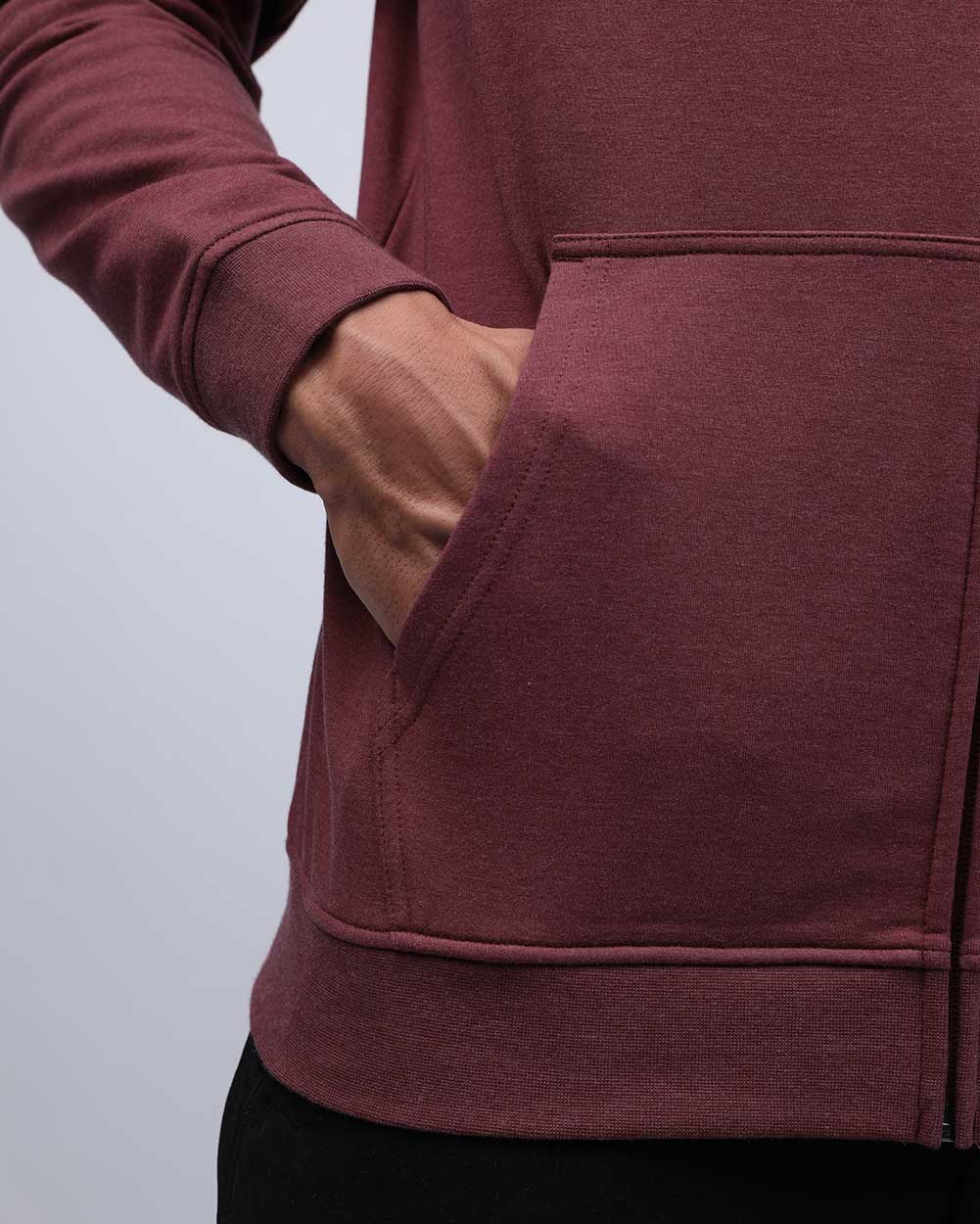 Mens Zip Up Hoodie Casual Fleece Jacket with Front Pockets Long Sleeve Sweatshirt