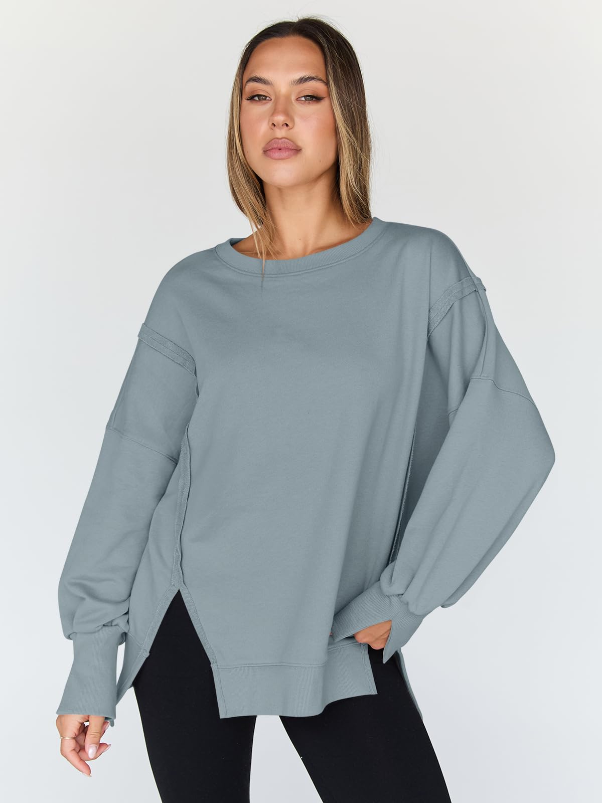 Womens Oversized Sweatshirts Hoodies Crewneck Shirts Fall Outfits