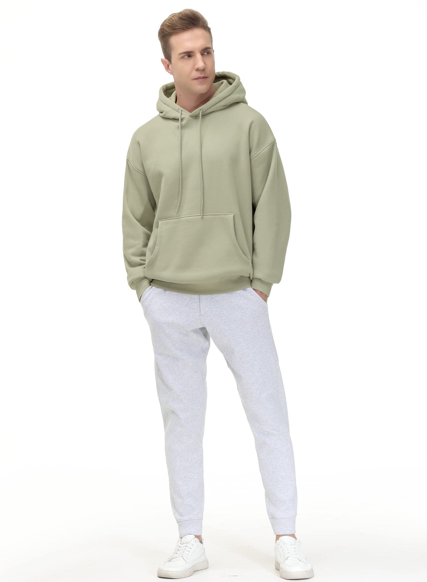 Men's Fleece Pullover Hoodie Loose Fit Ultra Soft