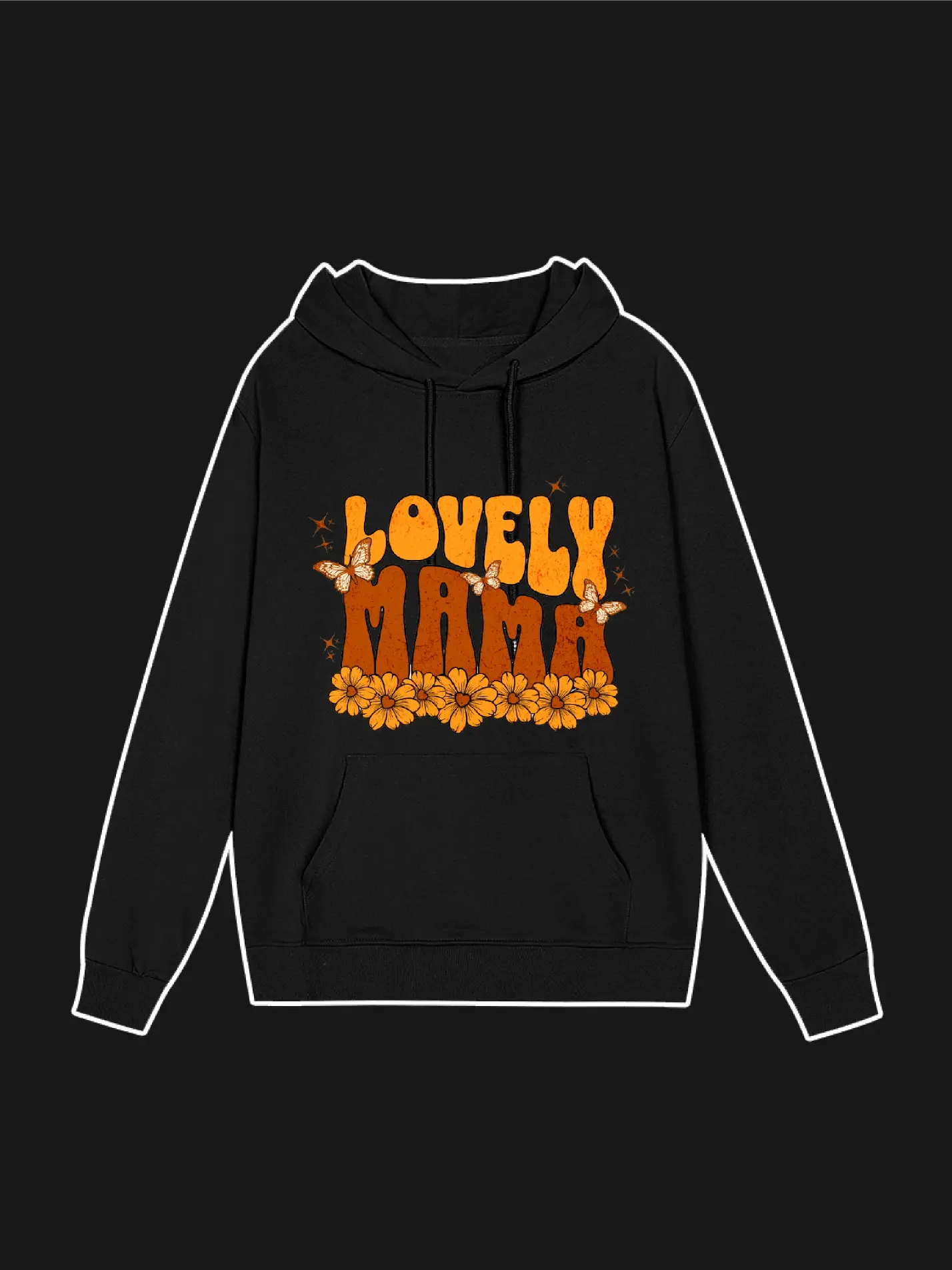 Lovely MAMA Floral Hoodie