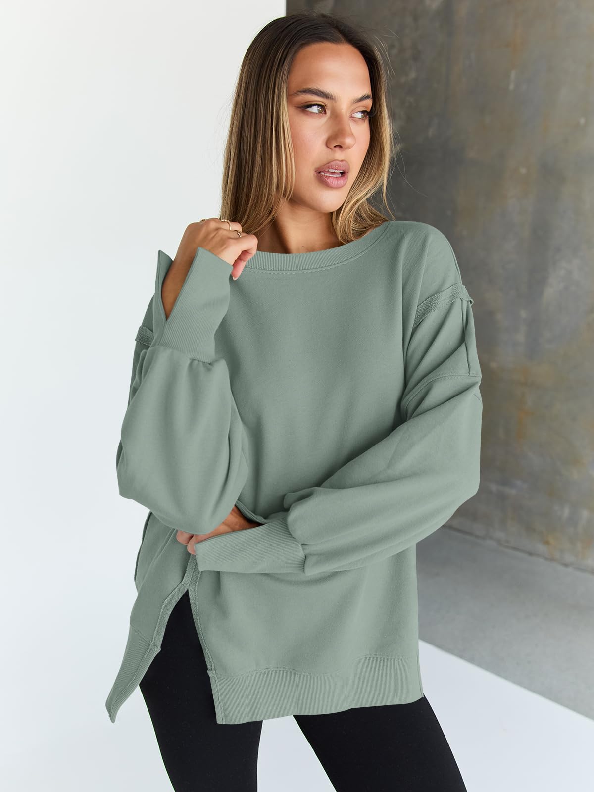 Womens Oversized Sweatshirts Hoodies Crewneck Shirts Fall Outfits