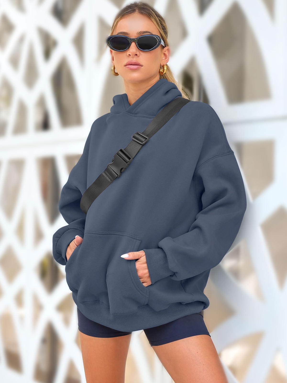 Womens Oversized Sweatshirts Fleece Hoodies Long Sleeve Shirts