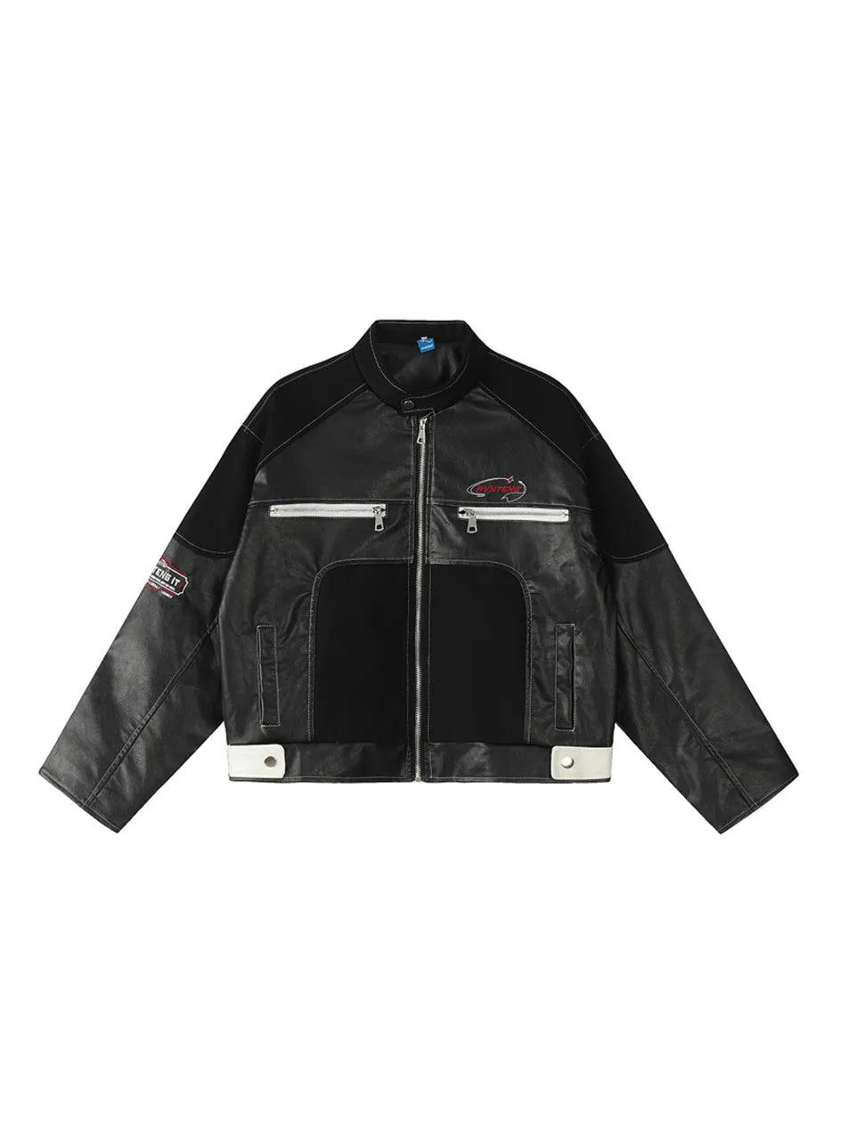 Women's Zipper Faux Leather Jacket – Sleek & Stylish Outerwear