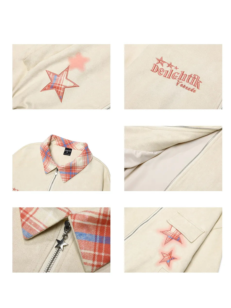 Star Embroidered Jacket for Women