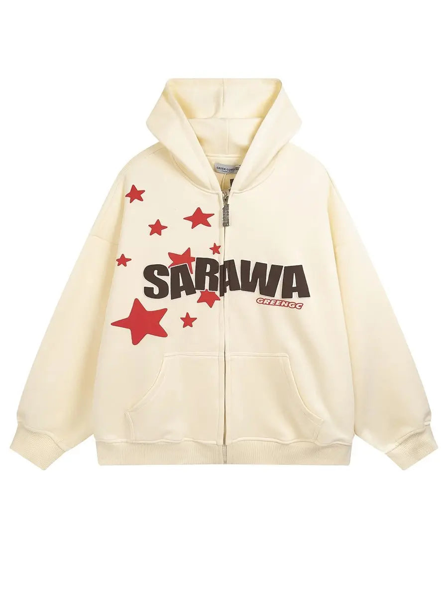 High Street Letter Star Thermal Hoodie