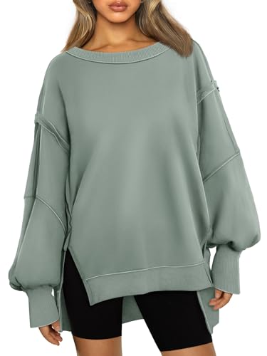 Womens Oversized Sweatshirts Hoodies Crewneck Shirts Fall Outfits