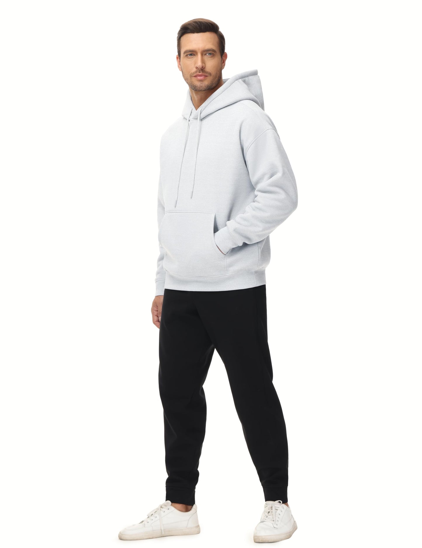 Men's Fleece Pullover Hoodie Loose Fit Ultra Soft