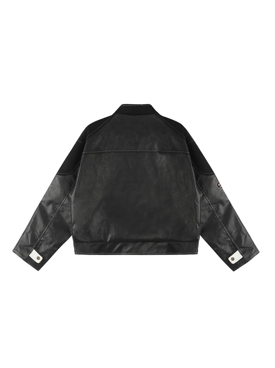 Women's Zipper Faux Leather Jacket – Sleek & Stylish Outerwear