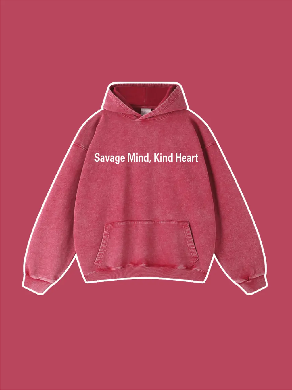 Savage Mind Kind Heart Vintage Hoodie