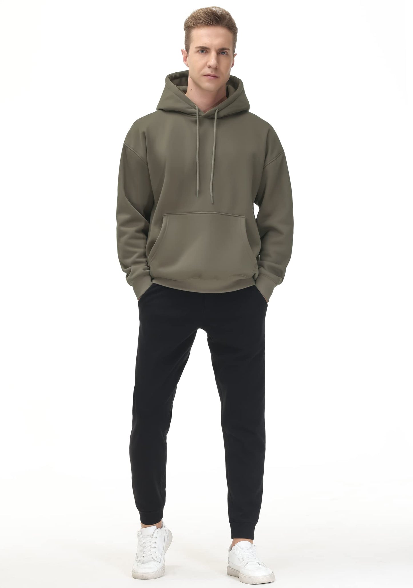 Men's Fleece Pullover Hoodie Loose Fit Ultra Soft
