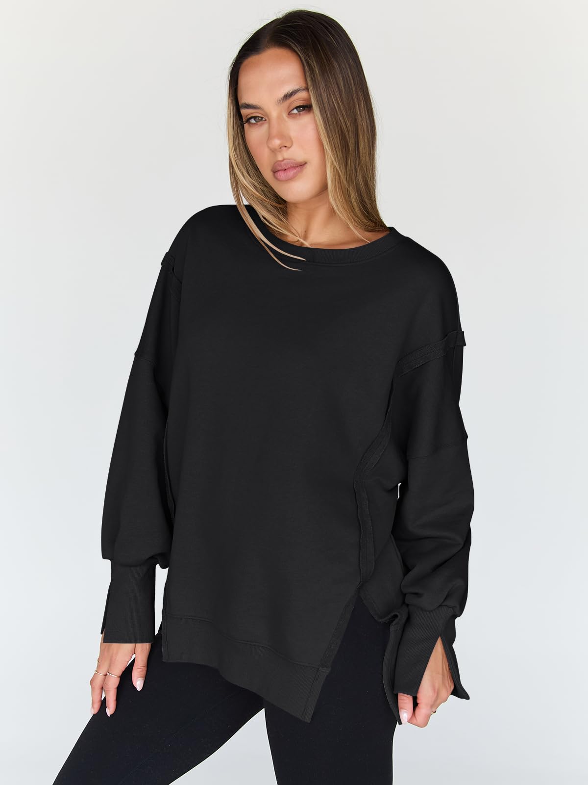 Womens Oversized Sweatshirts Hoodies Crewneck Shirts Fall Outfits