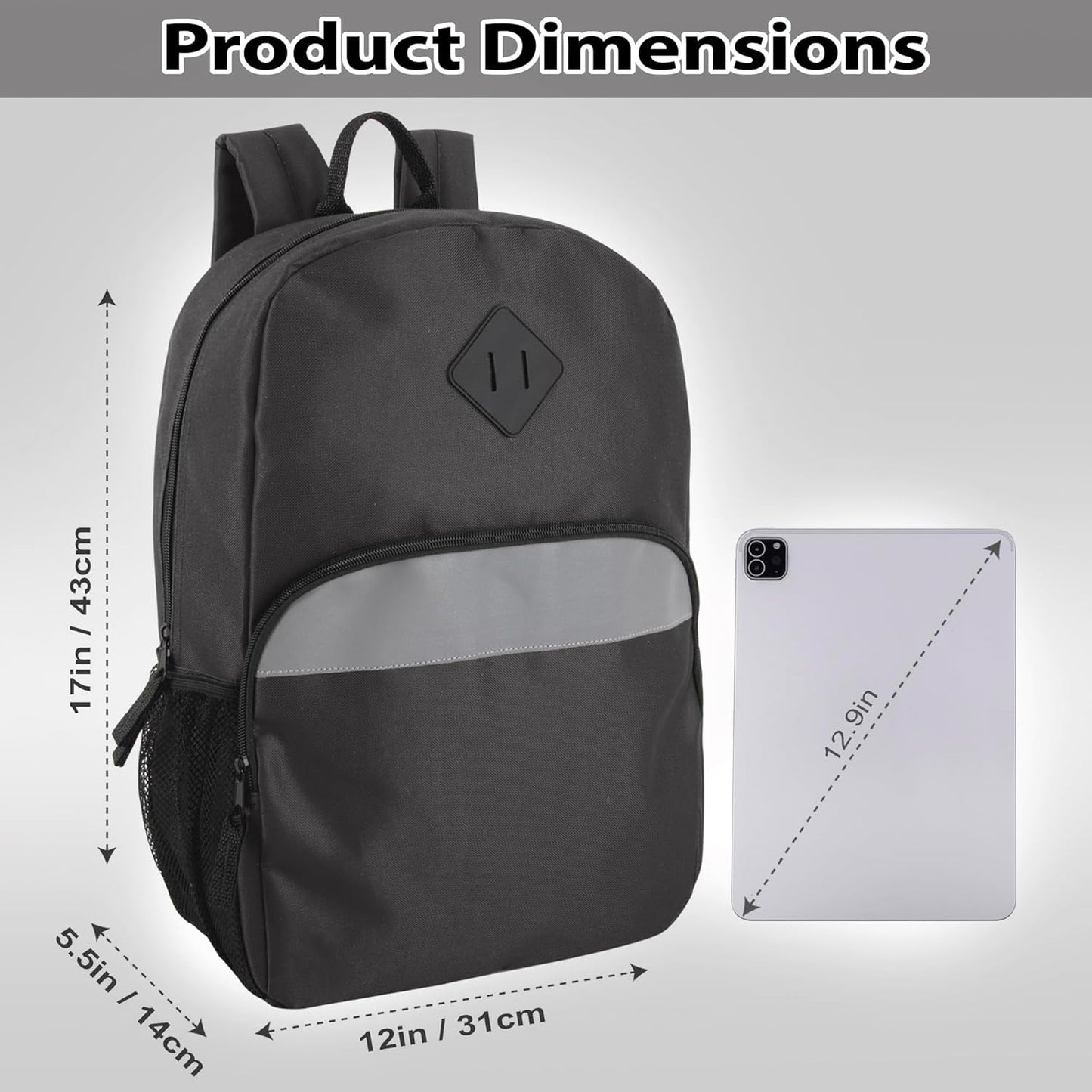 Kids Reflective Backpack Wholesale 24 Pack Backpacks