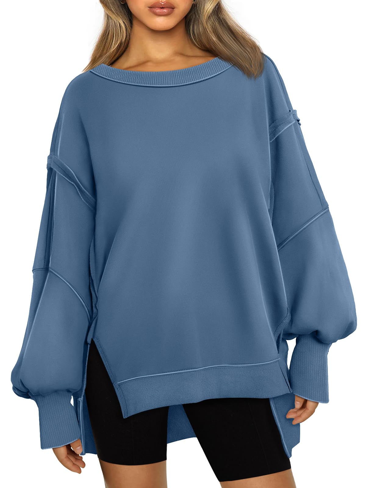 Womens Oversized Sweatshirts Hoodies Crewneck Shirts Fall Outfits