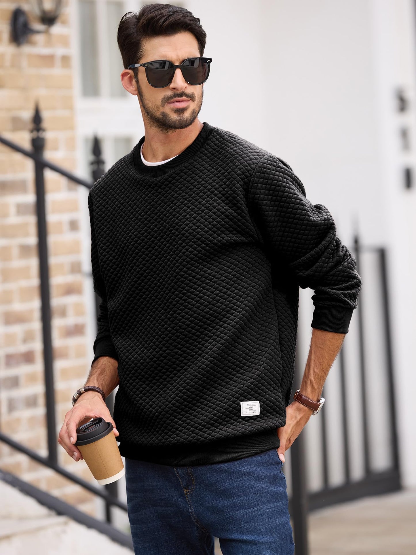 Men's Crewneck Sweatshirts Solid