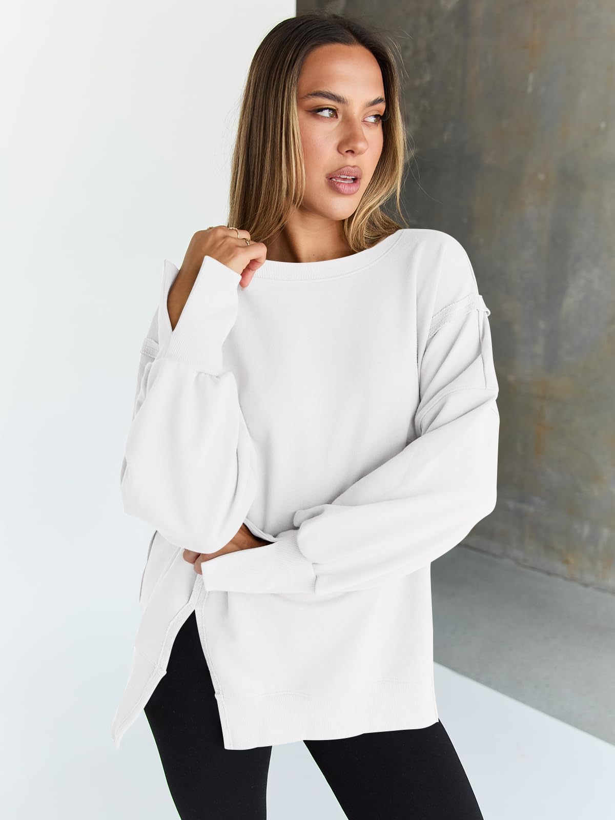 Womens Oversized Sweatshirts Hoodies Crewneck Shirts Fall Outfits