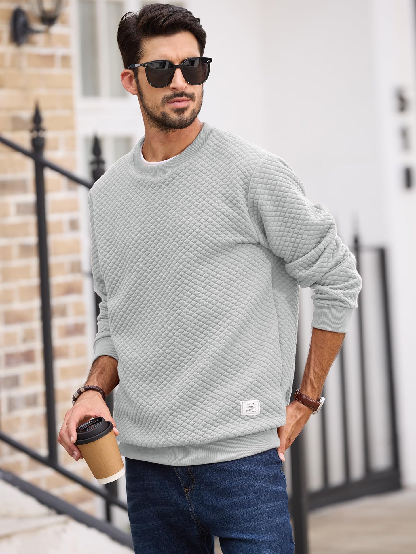 Men's Crewneck Sweatshirts Solid