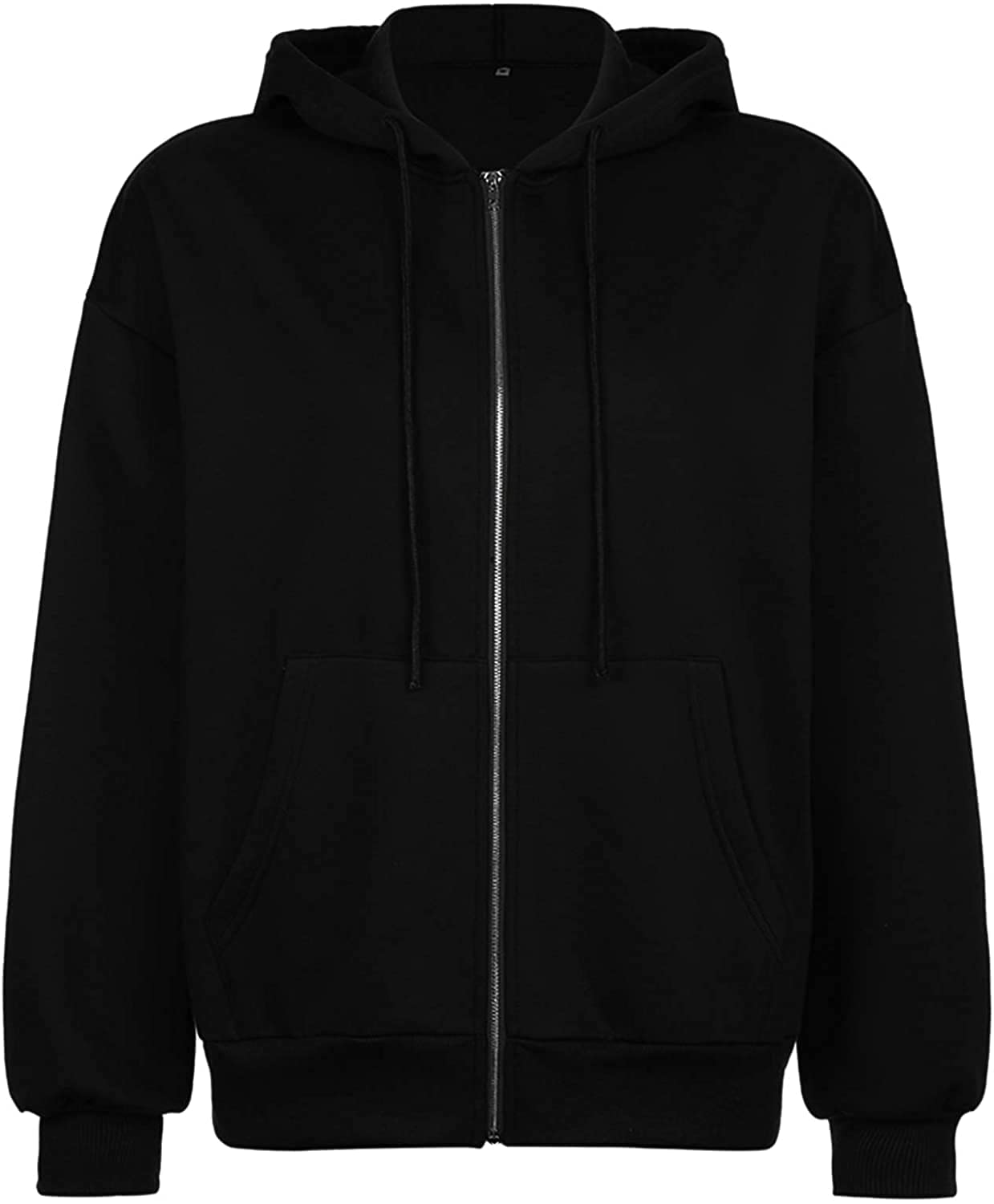 Womens Zip Up Hoodies Long Sleeve Fall Oversized Sweatshirts